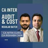 CA Inter Cost & Audit Combo | Regular Batch by CA Nitin Guru & CA Rishabh Jain| For Jan 26 & May 26 Exams